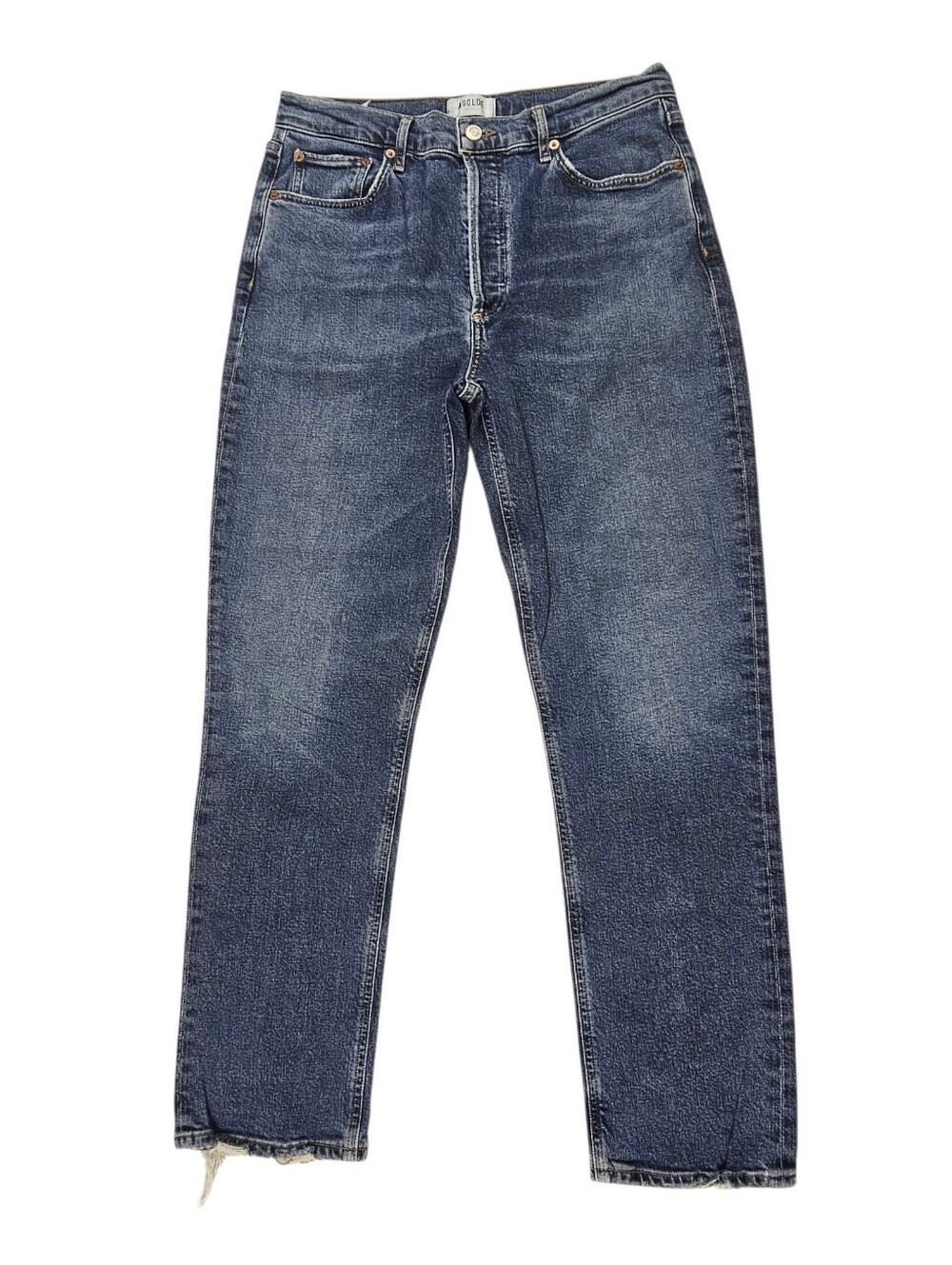 Agolde Riley Long High Waist Straight Leg Ankle Denim Jeans Women’s Size 29